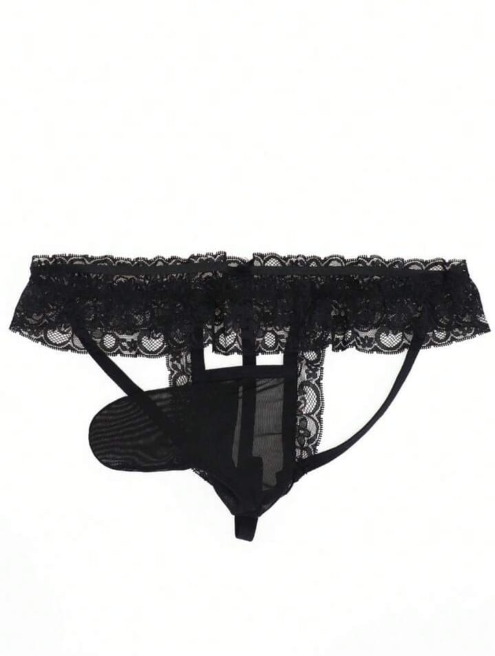 Noir Lace Sculpt Thong